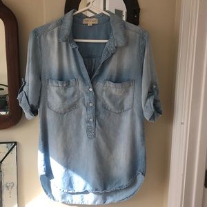 Cloth and Stone tencel chambray shirt